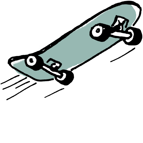 Flying Skatedeck Illu