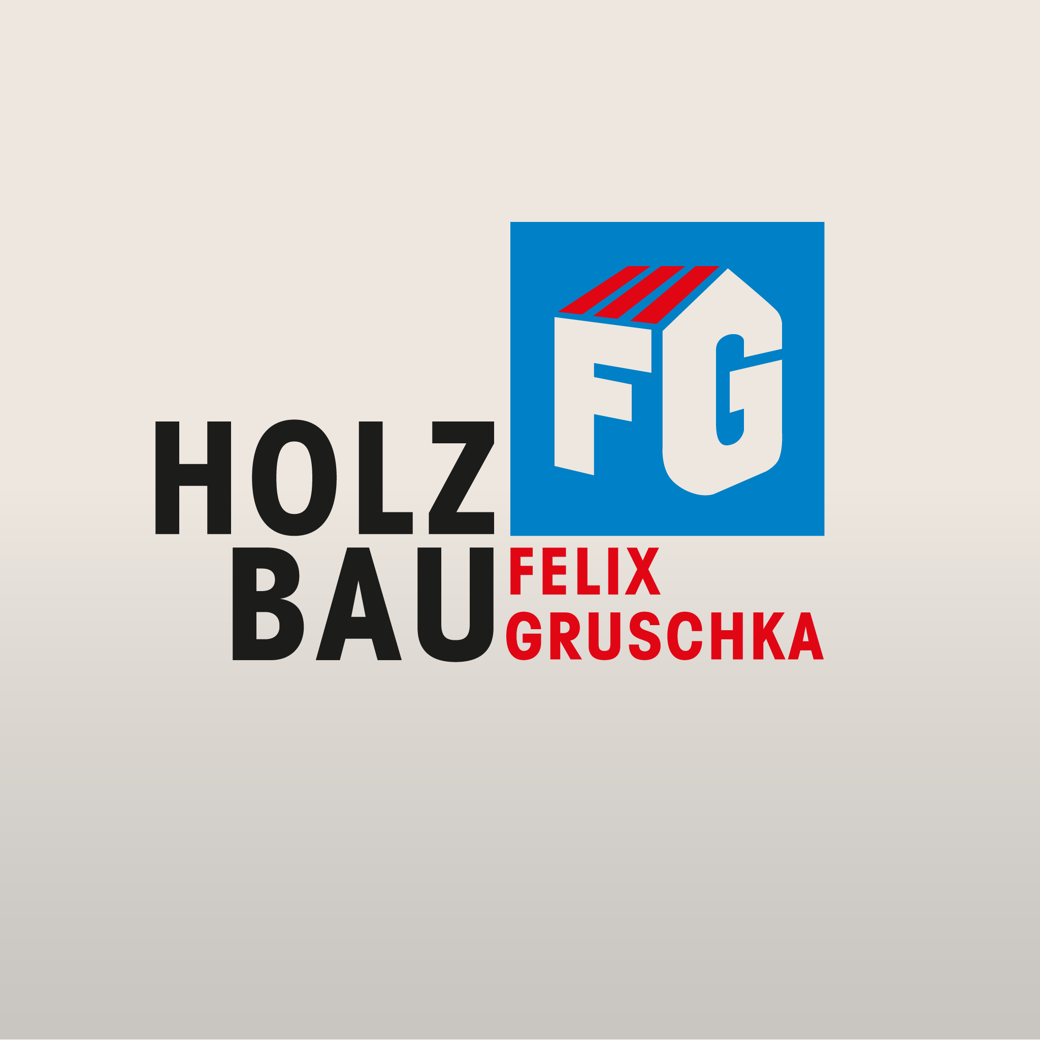 Logo Gestaltung Zimmerei Holzbau Gruschka